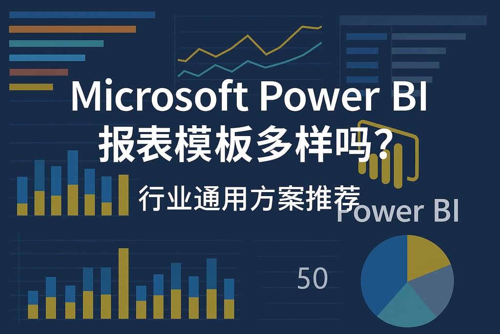 Microsoft Power BI报表模板多样吗？行业通用方案推荐